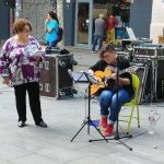 A la plaça del Diamant