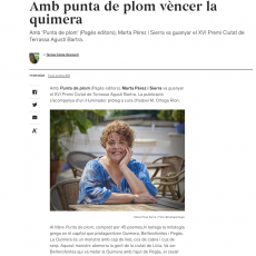 Teresa Costa-Gramunt parla de «Punta de plom»